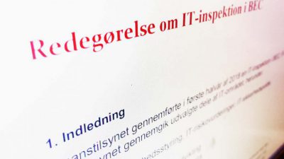 Redegørelse fra Finanstilsynet